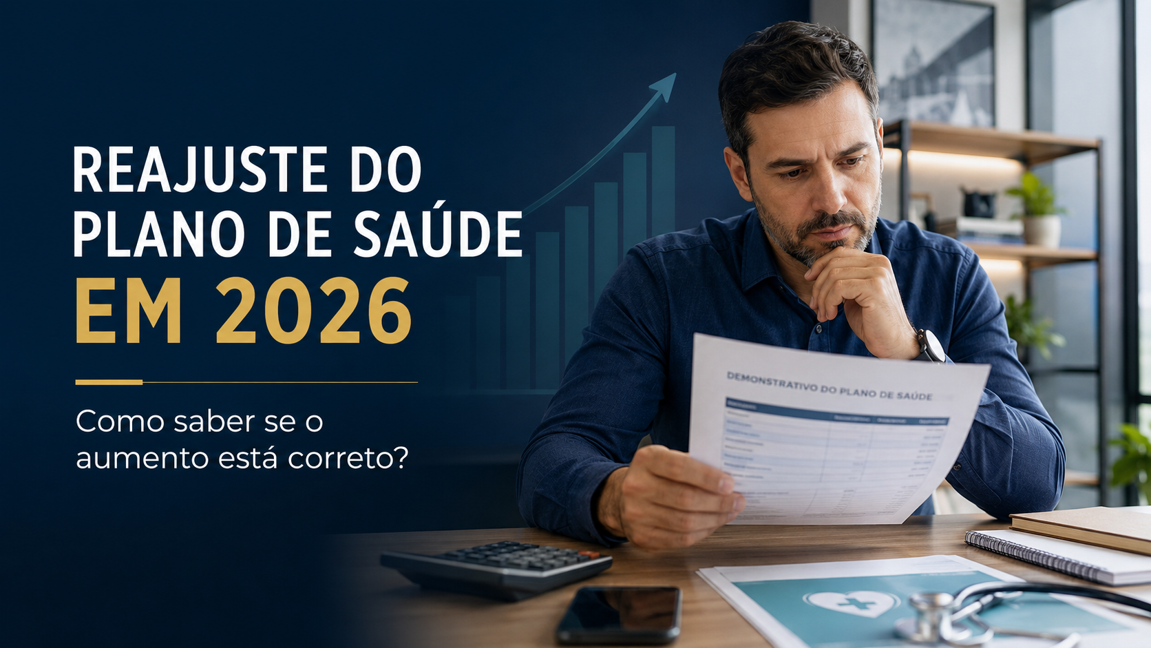 Plano de saúde aumentou em 2026? Veja se o reajuste está correto